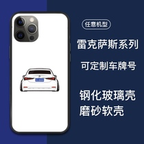 Suitable for Lexus es low-lying car tail custom cartoon 13 Apple x11promax12 phone case