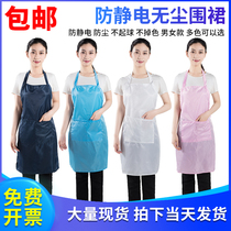 Anti-static apron Dust-free purification Clean apron Sterile biopharmaceutical food apron Anti-fouling kitchen apron