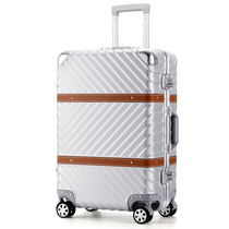 Japan GP aluminum frame trolley case boarding case 20 million wheel retro suitcase men and women suitcase password box 28 inch