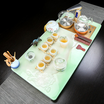 Stone tea tray set fully automatic integrated European modern kung fu tea set light luxury home office simple