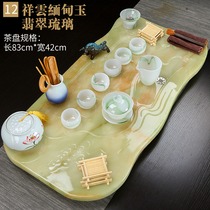 High-end luxury European tea tray Modern Nordic heat-resistant tea table kung fu tea set home living room simple