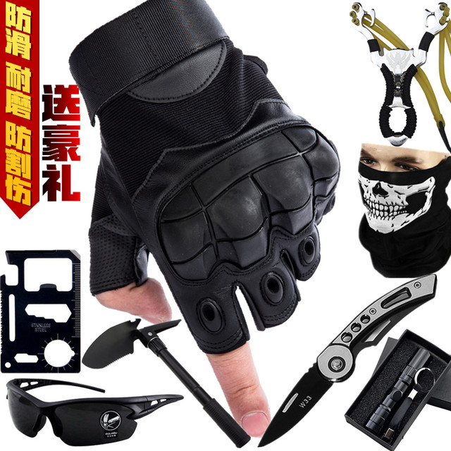 Tactical half-finger gloves men's winter special forces fighting boxing outdoor cycling motorcycle motorcycle sports fitness gloves Tactical half-finger gloves men's winter special forces fighting boxing outdoor cycling motorcycle motorcycle sports fitness gloves