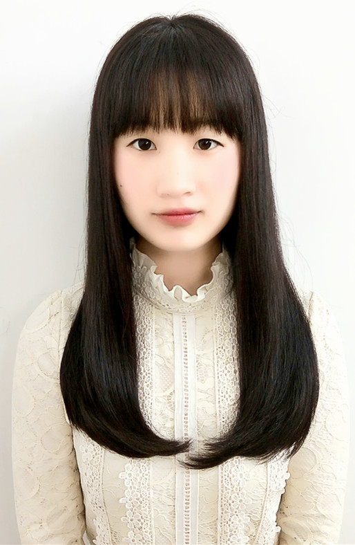 邦德假发女长直发空气齐刘海梨花头真人头发仿真头皮假发发套