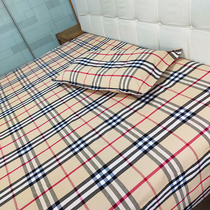 All cotton student cloth pillow sleeve pure cotton old rough sheet with thick sheet single double double sheet simple plate