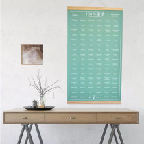 100 things for couples to do) Must-do Tanabata Valentines Day 100 small things to enhance feelings Love Wall calendar