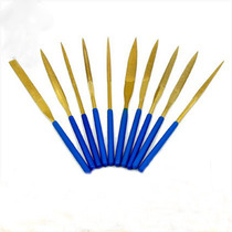 Imported quality diamond titanium-plated file metal stone jade plastic flat file semi-circular triangular assorted file knife