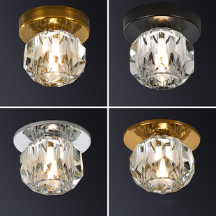 nordic light luxury crystal modern minimalist creative downlight embedded hallway entrance hallway light corridor light