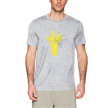 NewZealand original fabric spring summer Men merino wool short sleeve T-shirt quick-drying perspiration comfortable deodorant