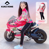 Cool KKUKE high-end customised Chinese wind suit children balance car ride-in-the-race car for the fall and winter