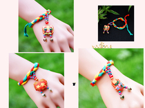 Yunnan ethnic style hand-woven fabric bracelet features adult childrens hand rope jewelry accessories dance womens accessories