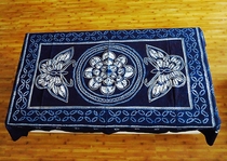 Yunnan ethnic style Bai nationality characteristics pure hand-dyed tablecloth long tea table cloth dining table cloth bar tablecloth