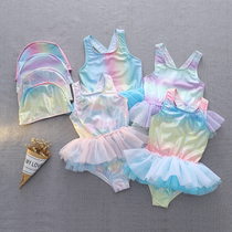 Girl Beauty Fish Swimsuit Baby Cute Princess Dress Swimsuit Little Girl Swimsuit Children Bubble Spa Costume