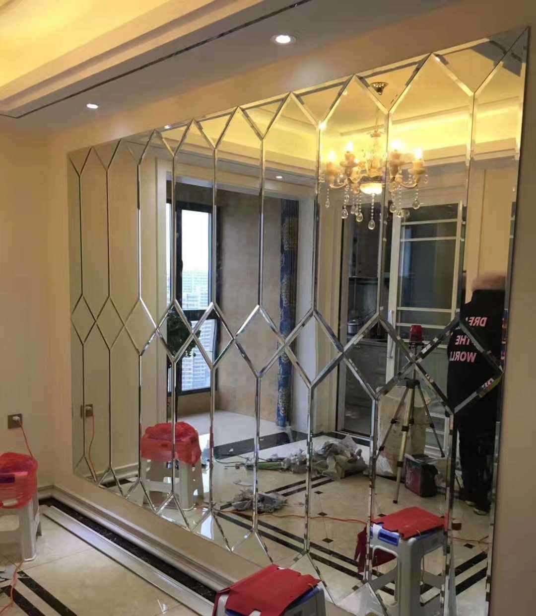 银镜茶镜灰镜节节高餐厅电视背景墙￥139.00去看看0409