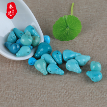 Zhushan original mine turquoise tee accessories Buddha head set high porcelain blue hand string play accessories wrong Golden Dragon tee