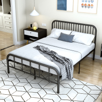 Wrought iron bed 1 5 meters modern simple double bed 1 8 economical adult iron shelf bed 1 2 meters single iron bed