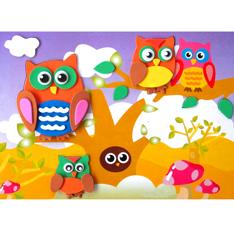 儿童手工纸创意拼贴画图片大全_儿童手工纸创