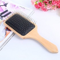 Wig Steel Comb Beauty Makeup Tool Log Large Plate Air Bag Wide Teeth Flat Massage Paramour Hair Comb Steel Needle Comb