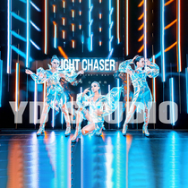 Night TV Fancy Color Laser Transparent Tpu Shrug Shoulder Wind Clothes Gogo Play Out The Women Suit Nightclub Bar Ds