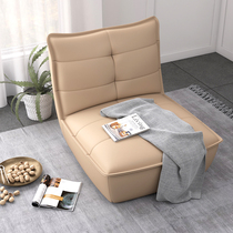 Net red small apartment type recliner double tatami leather lounge chair Italian sofa bed Nordic lazy sofa chair
