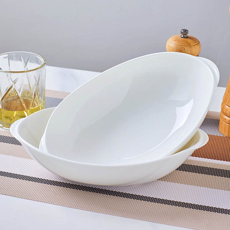 Jingdezhen white ipads China Japanese lovely sweet fruit salad bowl noodles bowl of household ceramic ear soup bowl