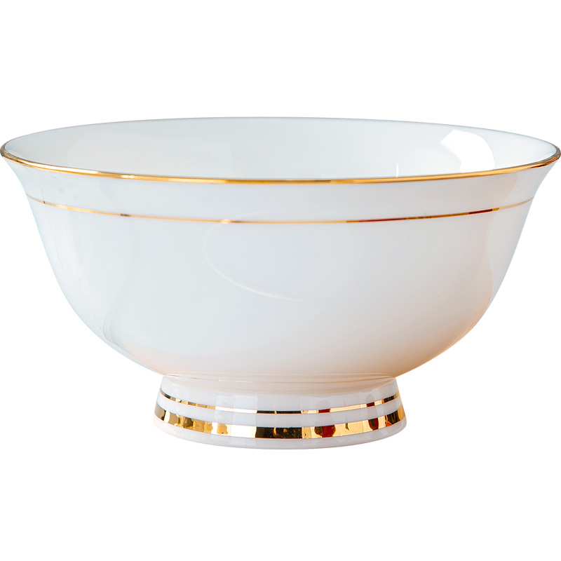 Fuels the tableware bowls of jingdezhen ipads porcelain hotel table manually bowl of hot bowl of rice bowls tall foot big rainbow such use