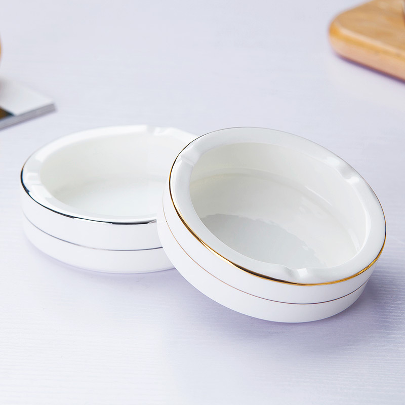 Jingdezhen porcelain white ipads China hand paint practical ashtray ashtray home daily creative move