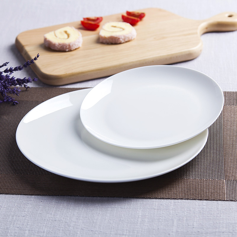 Western food plate jingdezhen porcelain tableware suit west ipads plate flat ceramic plate dish plate household big small dish steak plate