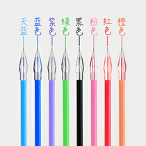 Diamond Pen Pen in pen core 0 5 full needle tube student with colored crystal head black carbon water-based pen replacement core