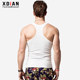 ເສື້ອຢືດຜູ້ຊາຍແບບ I-shaped ຝ້າຍບໍລິສຸດກິລາອອກກໍາລັງກາຍ tight hurdle summer bodybuilding ການຝຶກອົບຮົມ elastic ສອງສາຍ undershirt