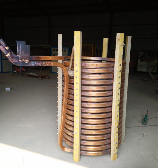 电感定做中频炉感应圈加热透热电炉配件感应炉头紫铜管铜圈