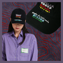 SHARK Sa carved baseball hat art player embroidery Joker ins soft top sunshade sunscreen cap