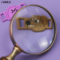 SHARK Sa carved unique creative cartoon dinosaur dog shoelace buckle silicone cute trendy couples original