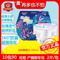 Pro Pai Sleeping Pants Woman Menstrual Period Used Maternal Evil Dew Sanitary Napkins Comfort Pants Type Aunts Aunt Towel Night With Anti-Leaking Night Safety Pants