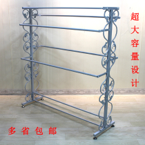 Wrought iron underwear shelf bra display rack landing European style Nakajima lingerie store supermarket double-sided underwear short pants rack
