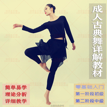 Monochrome Dance Textbook Adult Chinese Dance Zero Basic Training Introduction Junior Middle Classical Dance Explanation Theory Tutorial