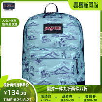  JanSport flagship store Jasper backpack mens backpack female student school bag trend contrast color T60G