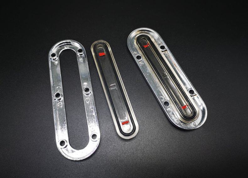 【圣马五金】带孔长型油标 长形油标 油位指示器 四孔 六孔液位计