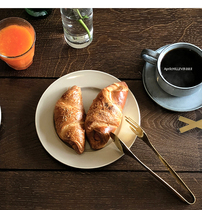 blue wide side series plate ceramic pasta soup plate main plate steak plate salad flat cake plate