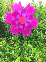 38cm Tulip double-layer windmill pvc outdoor ground windmill waterproof sunscreen festival decoration big windmill