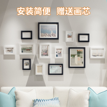 Wall album wall free of punch combined photo frame integrated hanging wall for photos Ins photo walls Seven inch diy self-adhesive frame