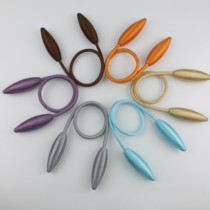 Curtain accessories tie rope a pair of non-perforated magnet buckle accessories hanging ball tie tie tie tie-up home storage rope