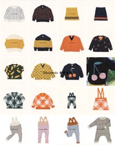 Ins baby 18 fall winter boys and girls baby tc with pullover knitted cardigan sweater belt pants skirt climbing clothing