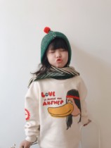 Children's Wei Yi Boys' Fashion Wei Yi Girls Wool Leggings Children's Big Thickened Jacket Baby ins Burst