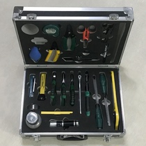 25 piece welding special optical cable construction tool kit optical fiber construction tool suit optical cable fusion box