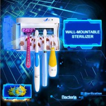 Export family installation UV lamp toothbrush sterilization sterilizer toothbrush shaving holder disinfection box