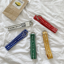 Korean personality casual canvas men and women Youth belt fashion simple Joker student double ring jeans belt tide