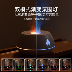 Creative USB Ultrasonic Silent Atomizer Aromatherapy Machine Desktop Air Fine Mist Ambient Light Spray Humidifier Gift