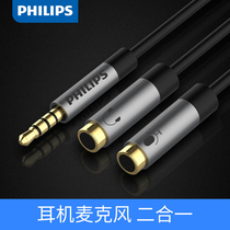 Philips Headset Microphone 2-in-1 Adapter Laptop Earphone Converter Mobile Phone Headset