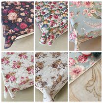 Polyester canvas dining table cloth sofa cushion European-style fabric pastoral tablecloth placemat cover towel can be customized without fading