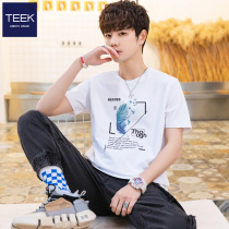 2022 New cotton men short sleeve t - shirt ice - wire teenagers cool summer original design half - sleeve clothes